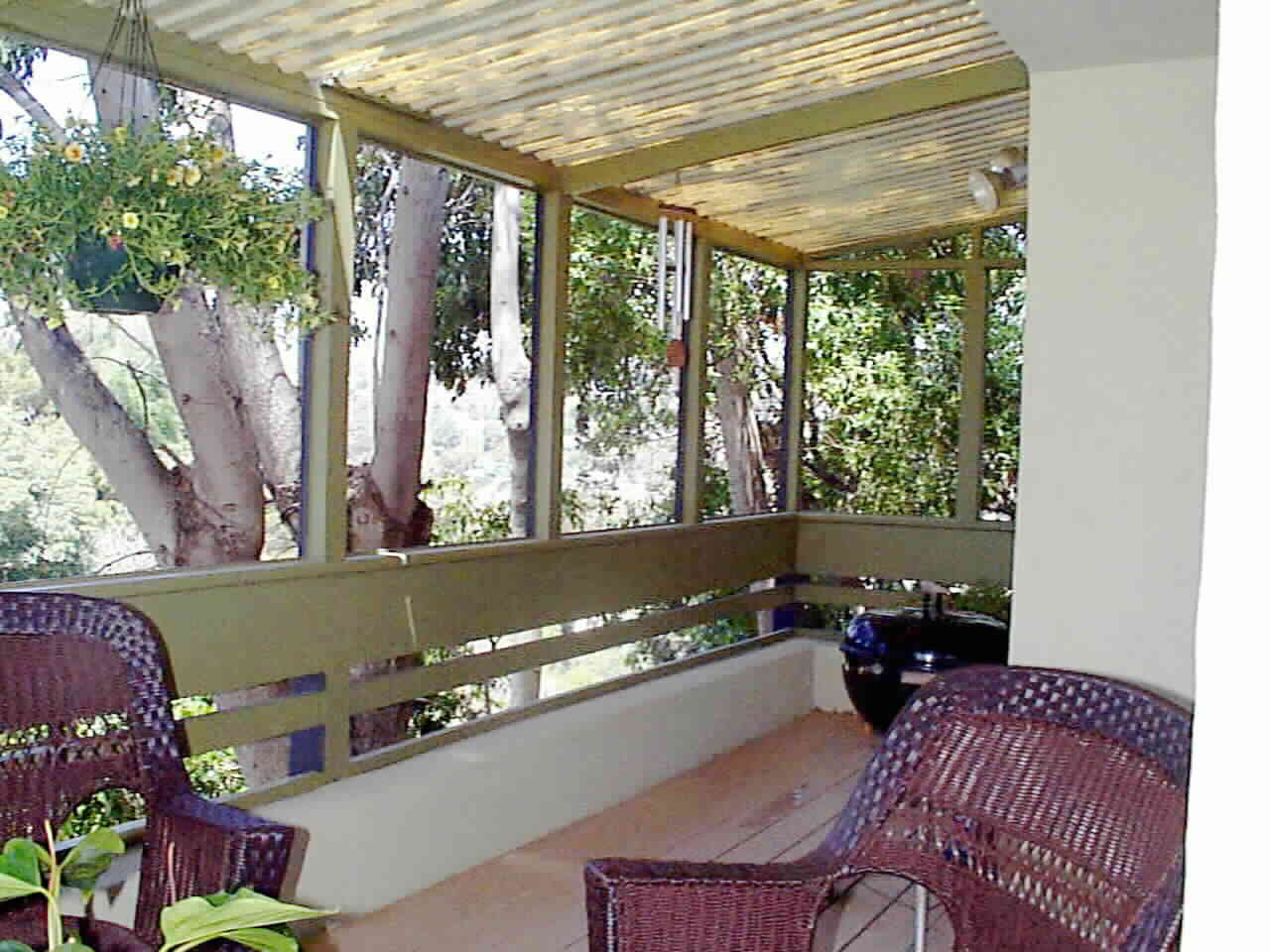 The 9 x 22 Secluded Serene Screened Porch... Nap Here !
