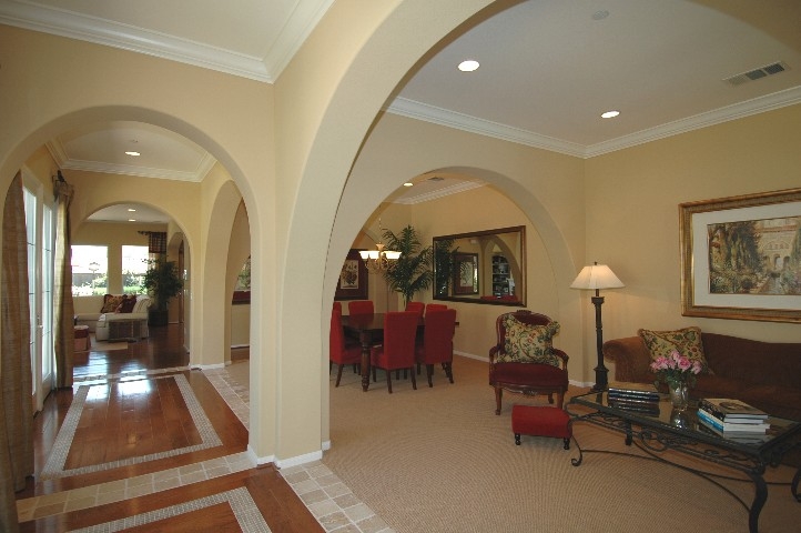 Formal Living Room... with French Doors to the Center Courtyard...