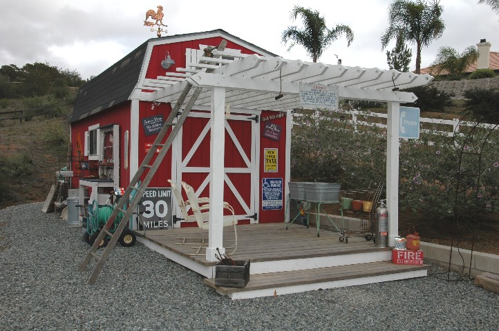 Your own Barn... with TV... water... Lights... Fan... and Work Bench