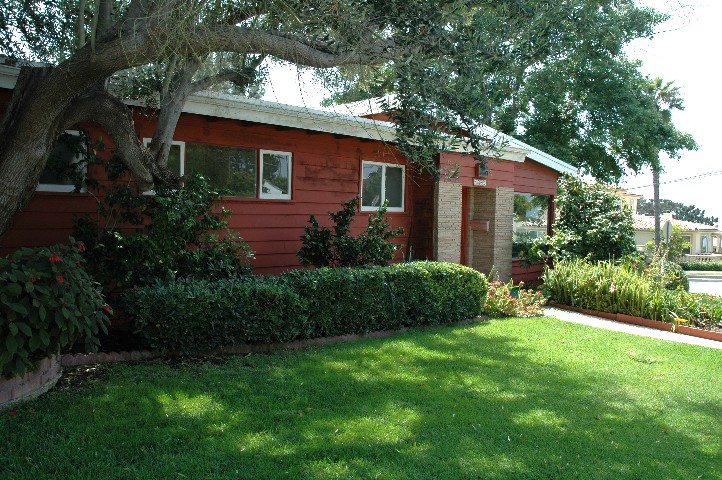 The Original bedroom Wing of the home... and shaded entry...