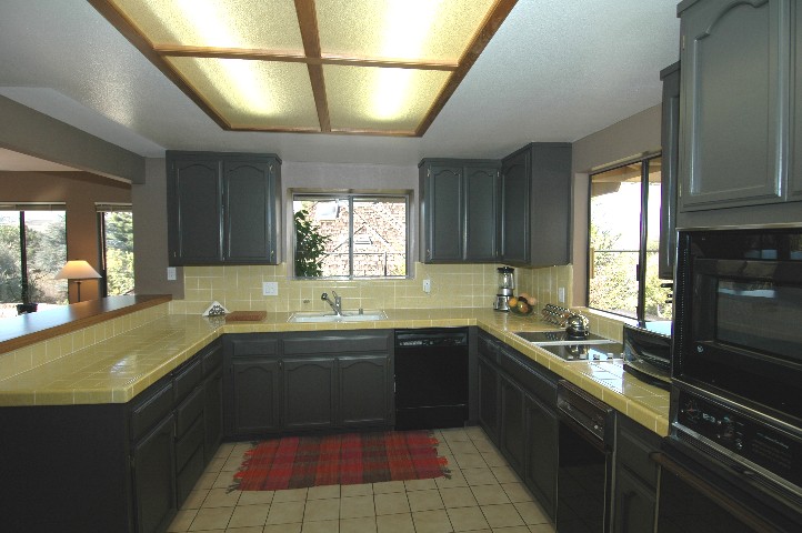 View to Kitchen from Dining Room hall...