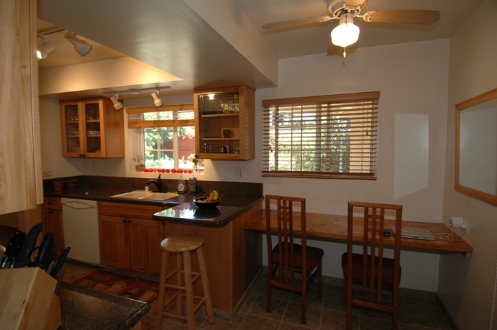 The kitchen from the Pantry Door