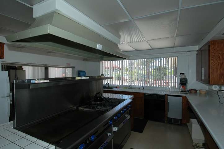 Clubhouse Kitchen at this San Marcos Mobile Home for Sale