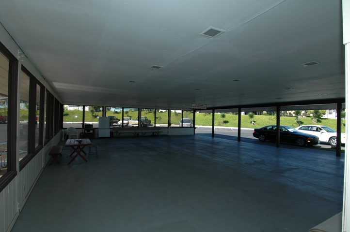 Outside Covered Game space at this San Marcos Mobile Home for Sale