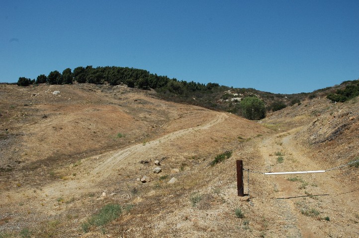 Wide Meandering Driveway up the hill..