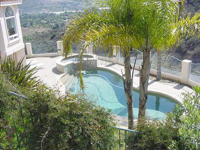 Romantic Pool/Spa/Waterfall Entertainment Area with Ocean View