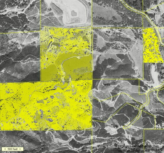 Three Legal Parcels.. highlighted in yellow. 80.19 Acres, 40.24 Acres and.. 8.83 Acres