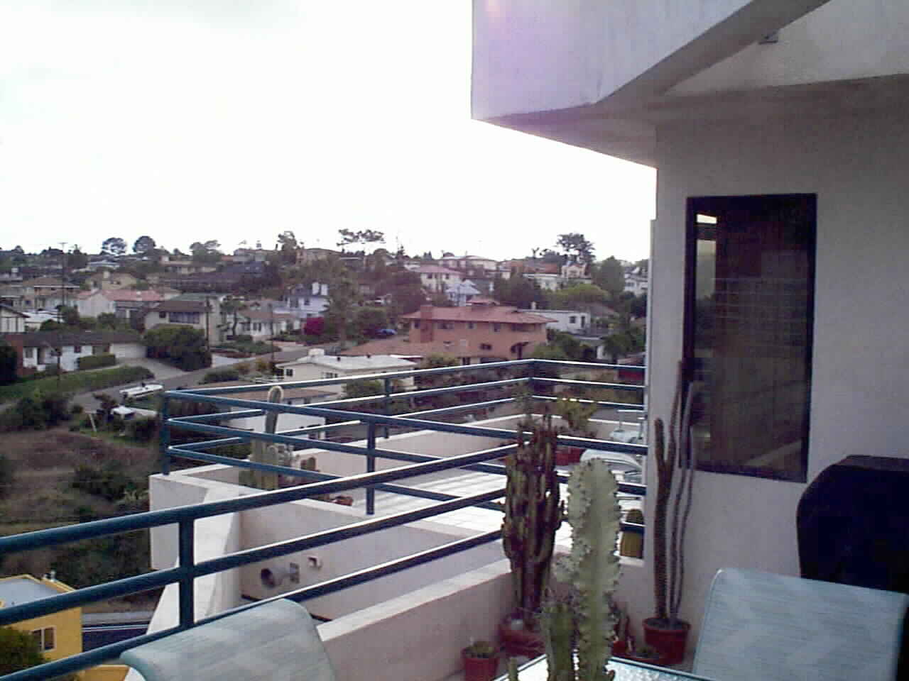 View from Dining Room Deck back across Living Room Deck toward Point Loma