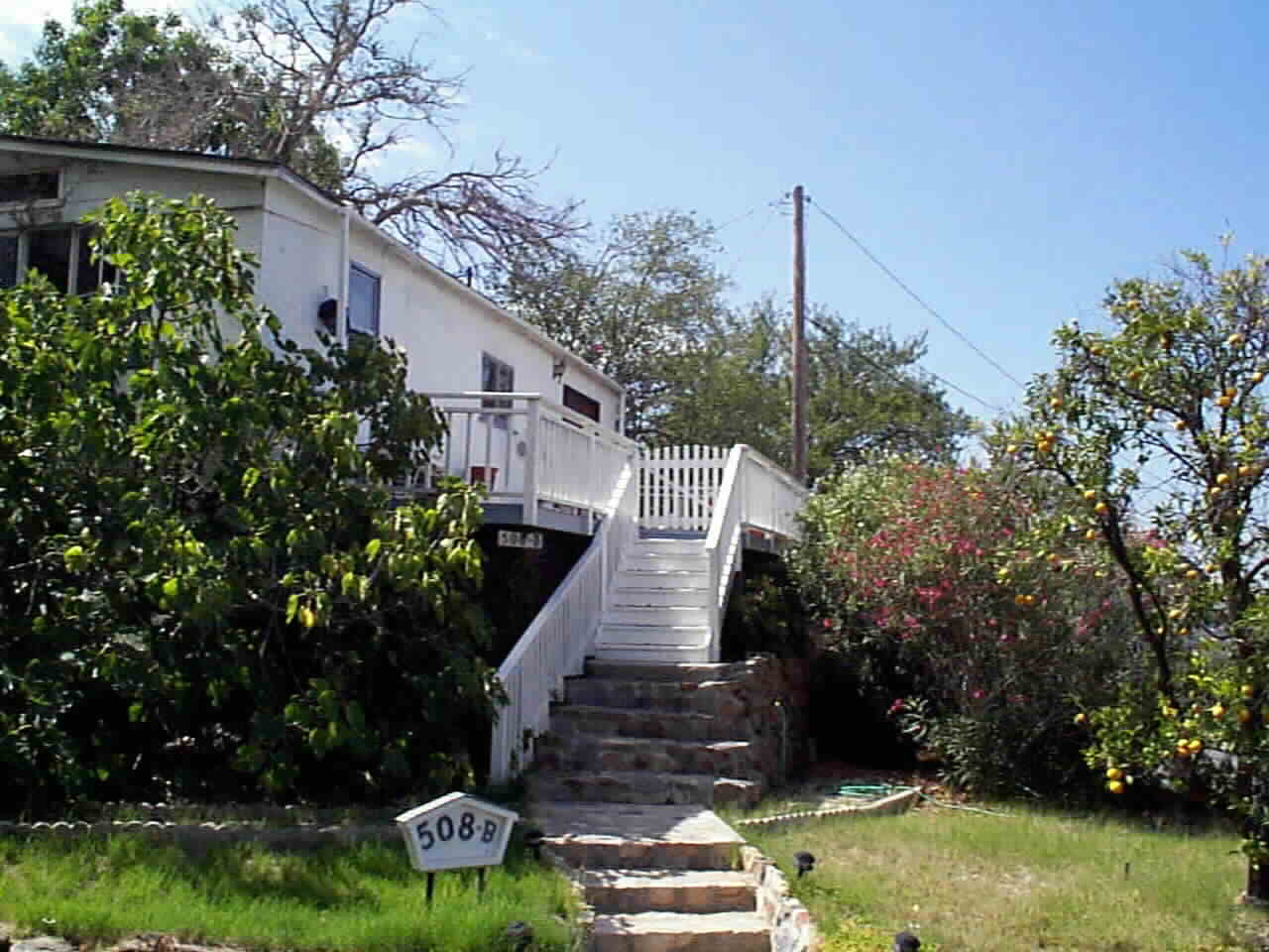 Private Deck Entrance to Guest House or Rental