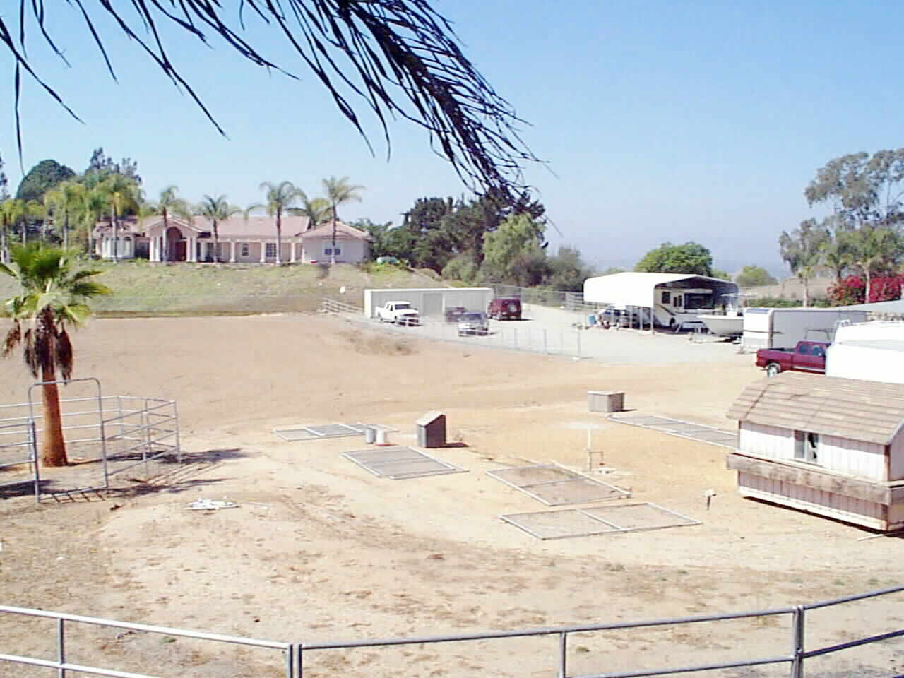 View of the Parcel from the rear corner of the lot... The Elegant Home is in the background