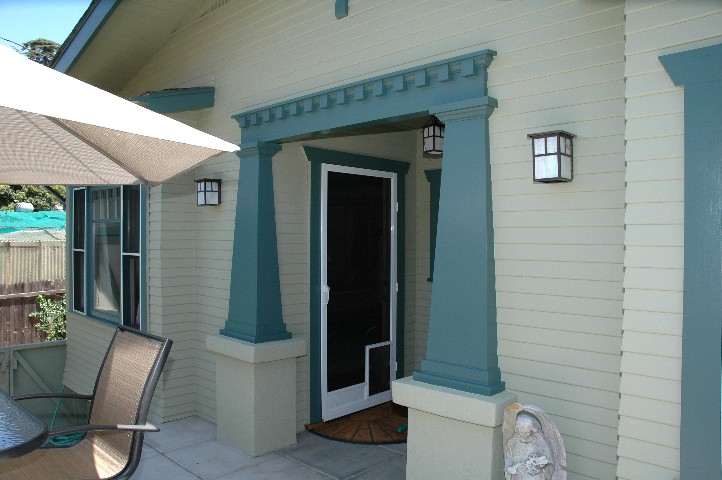 Outside entrance to Master Suite and Office/Den... architecturally correct !