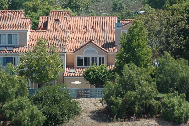 Shot from across the Canyon... with a telephoto lens... the private fenced yard setting!