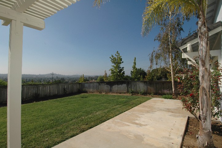 Spacious fenced yard... and Panoramic View over Escondido