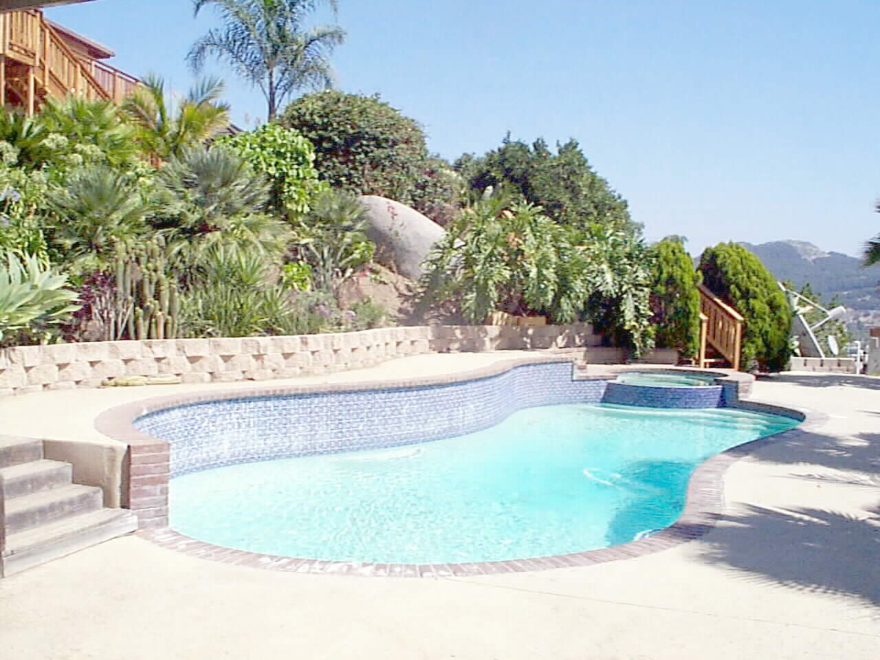 Tropical Landscaping... framing the Romantic Pool and Spa